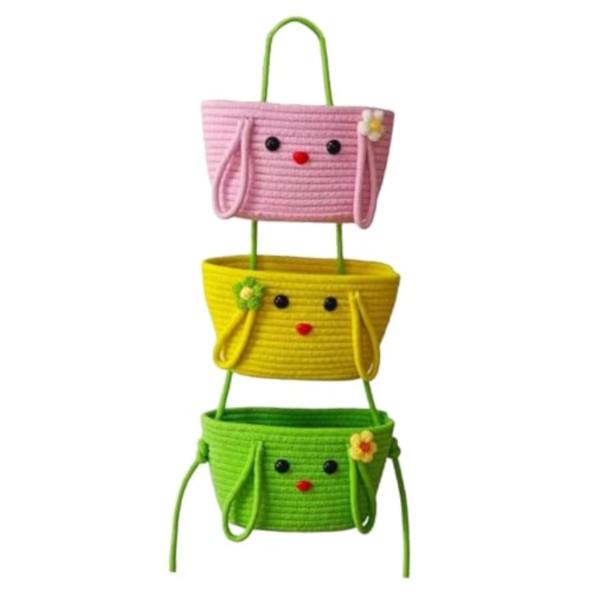 Wall Hanging Basket Bohemian Woven Wall Basket
